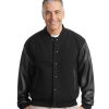 Port Authority Wool and Leather Letterman Jacket