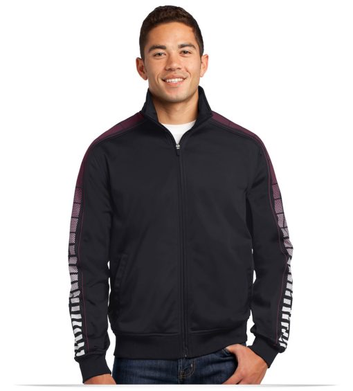 Sport-Tek Dot Sublimation Tricot Track Jacket