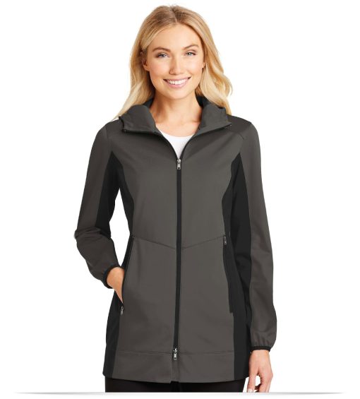 Port Authority Ladies Active Hooded Soft Shell Jacket