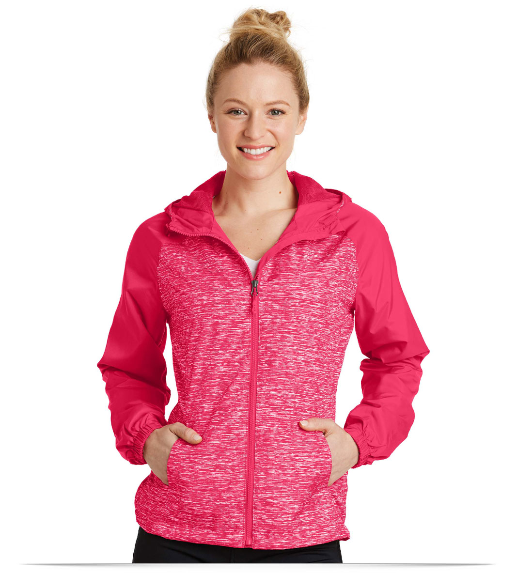 Sport-Tek Ladies Raglan Hooded Wind Jacket Customized Online