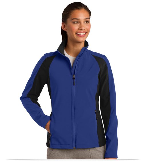 Sport-Tek Ladies Colorblock Soft Shell Jacket