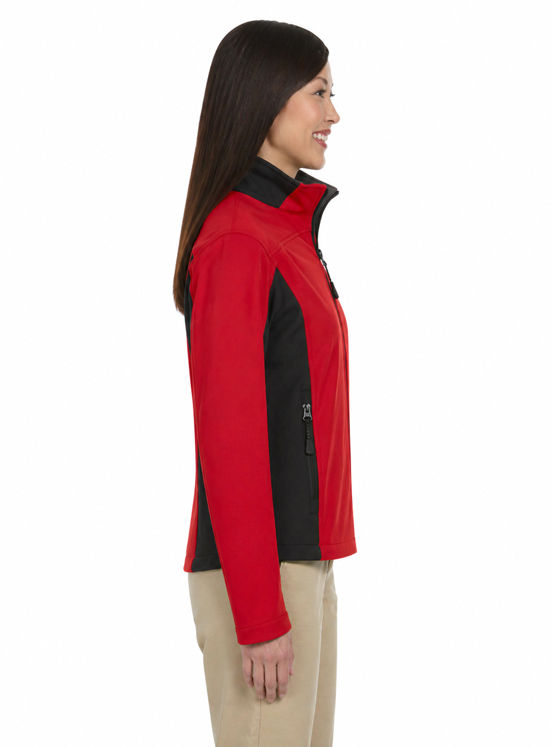 Ladies Soft Shell Colorblock Jacket - Image 2