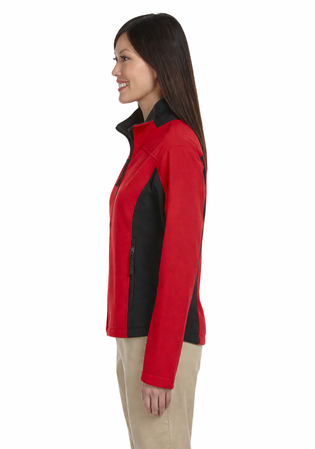 Ladies Soft Shell Colorblock Jacket - Image 3