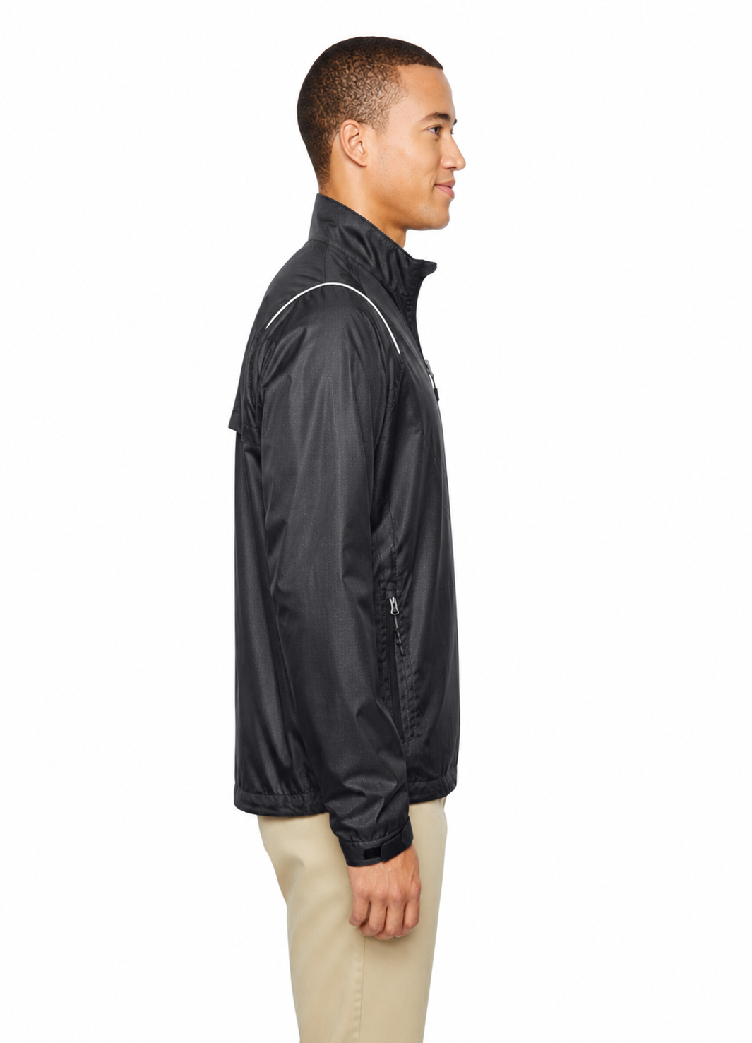 North End Polyester Dobby Jacket with Print - Image 2