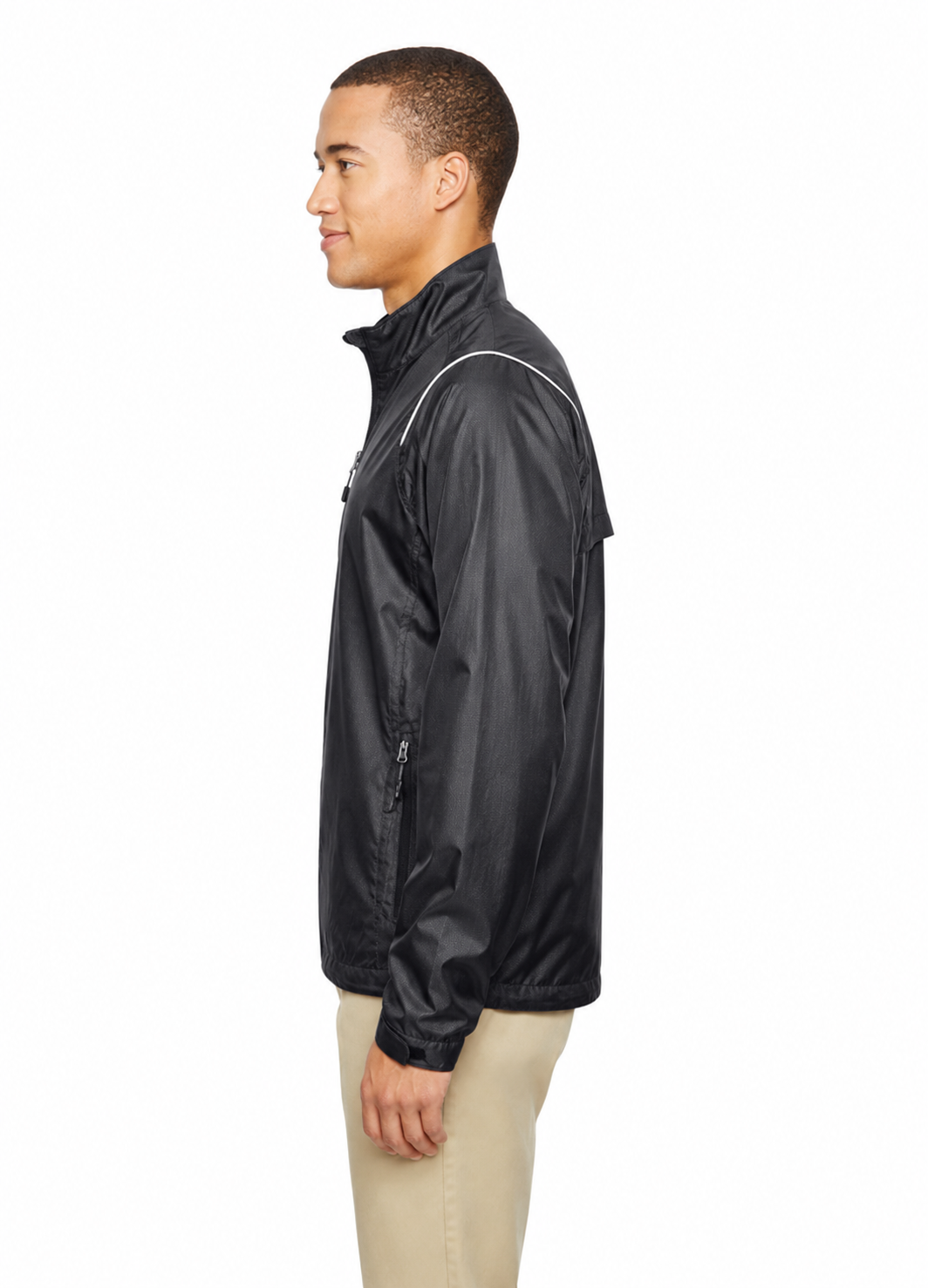 North End Polyester Dobby Jacket with Print - Image 3