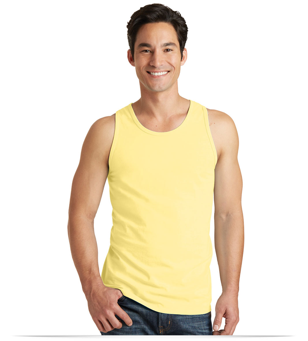 Popcorn Port & Company Pigment-Dyed Tank Top