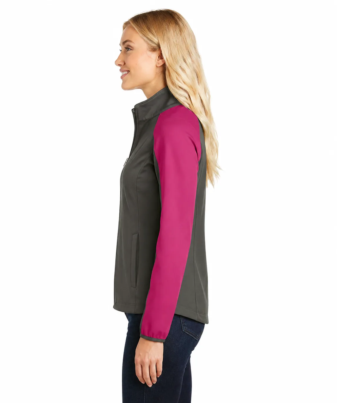 Port Authority Ladies Active Colorblock Soft Shell Jacket - Image 3