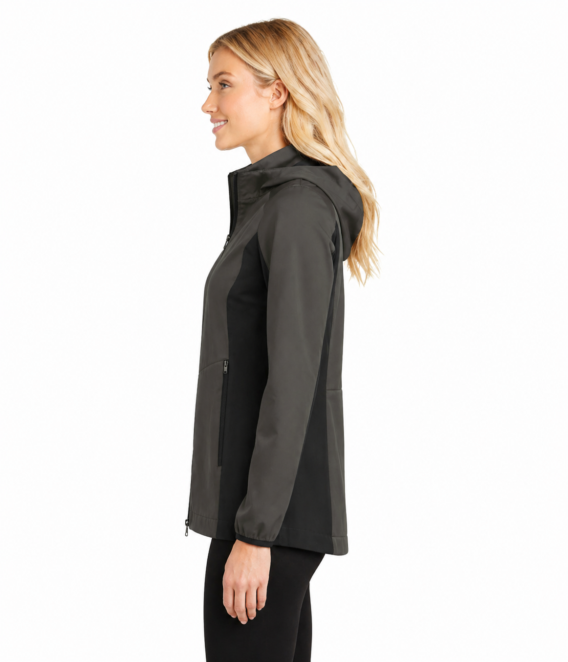 Port Authority Ladies Active Hooded Soft Shell Jacket - Image 2