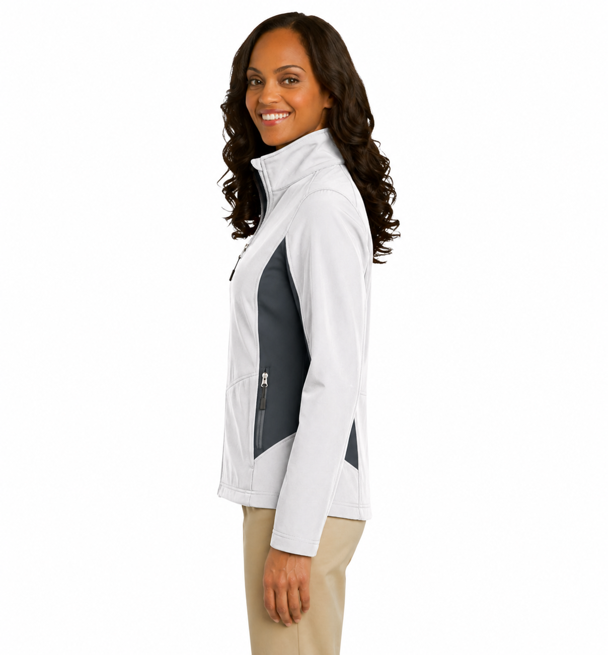 Port Authority Ladies Core Colorblock Soft Shell Jacket - Image 2