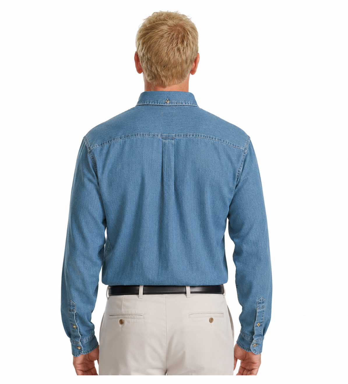 Port Authority Tall Long Sleeve Denim Shirt - Image 4