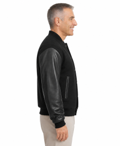 Alternative view of Port Authority Wool and Leather Letterman Jacket