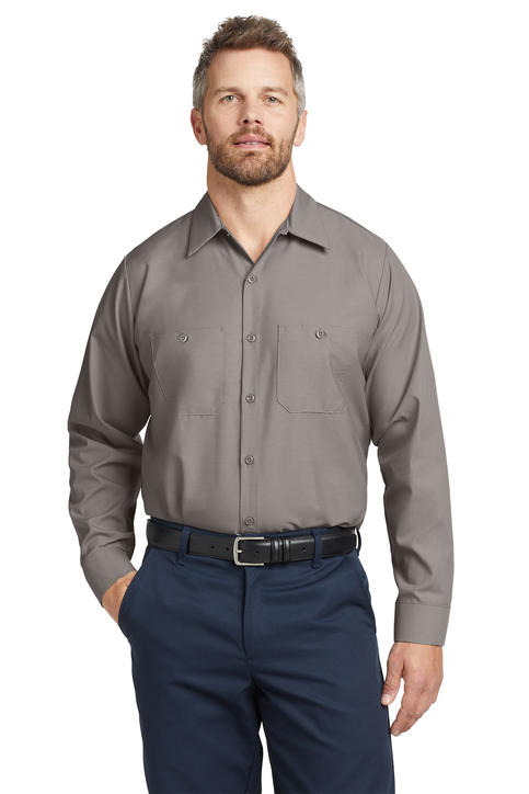 Red Kap Long Size, Long Sleeve Industrial Work Shirt - Image 4