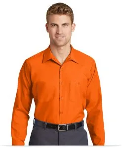 Red Kap Long Size, Long Sleeve Industrial Work Shirt