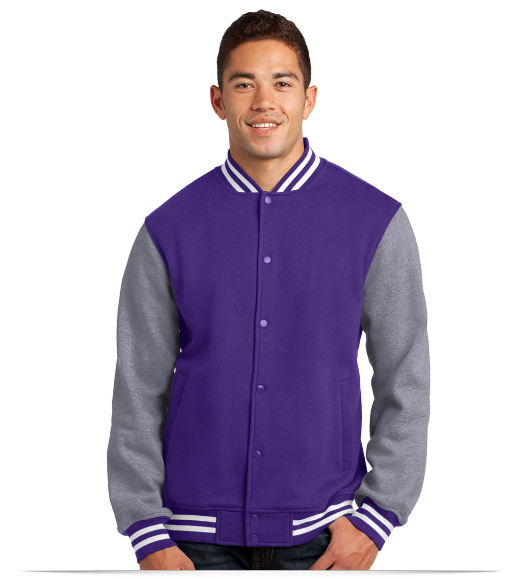 Custom Sport-Tek Fleece Letterman Jacket Online at AllStar Logo