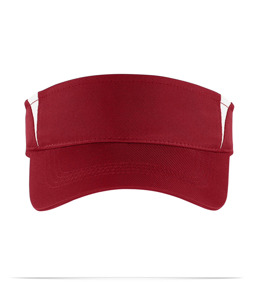 STC13-RedWhite Sport Tek Colorblock Visor