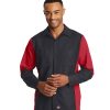 Red Kap Long Sleeve Ripstop Crew Shirt