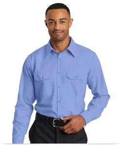 Red Kap Long Sleeve Solid Ripstop Shirt