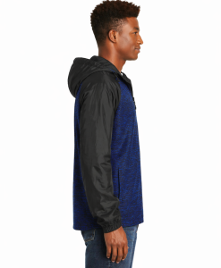 Alternative view of Sport-Tek Colorblock Raglan Hooded Wind Jacket
