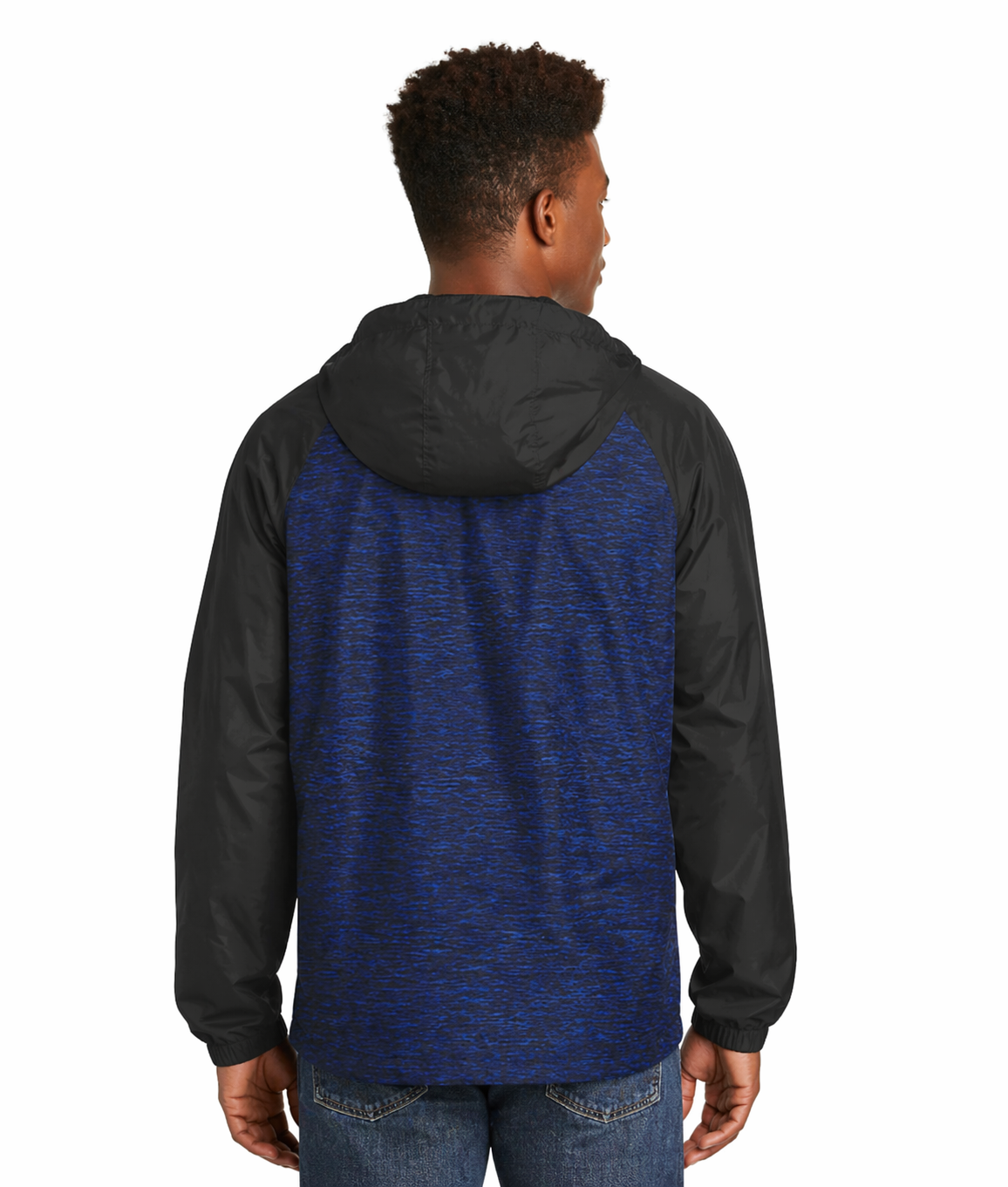 Sport-Tek Colorblock Raglan Hooded Wind Jacket - Image 4