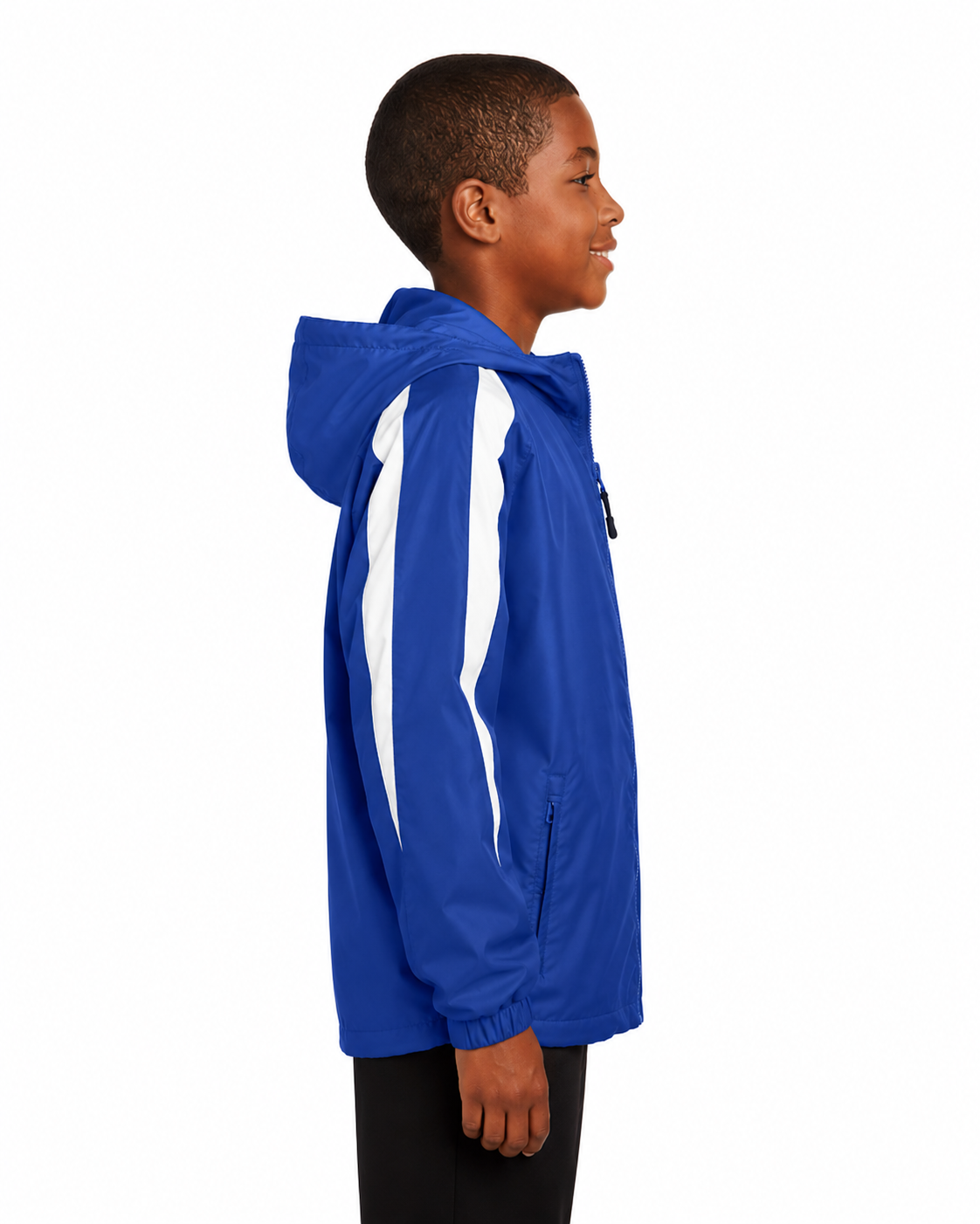 Sport-Tek Youth Lined Colorblock Jacket - Image 2