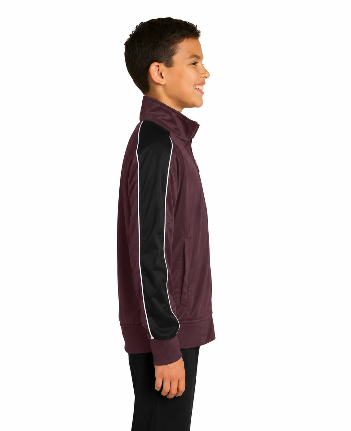 Sport-Tek Youth Piped Tricot Track Jacket - Image 3