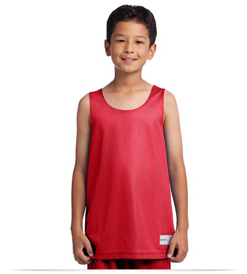 Sport-Tek Youth Mesh Reversible Tank