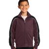 Sport-Tek Youth Piped Tricot Track Jacket