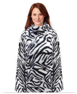 Custom Animal Print Blanket with Sleeves
