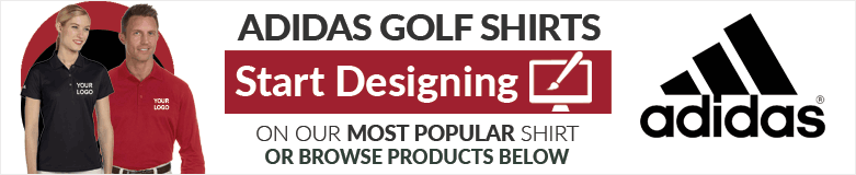 custom logo adidas golf shirts