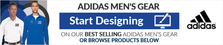 embroidery adidas mens gear