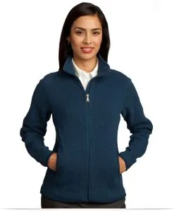 Ladies Sweater Fleece Full-Zip Jacket