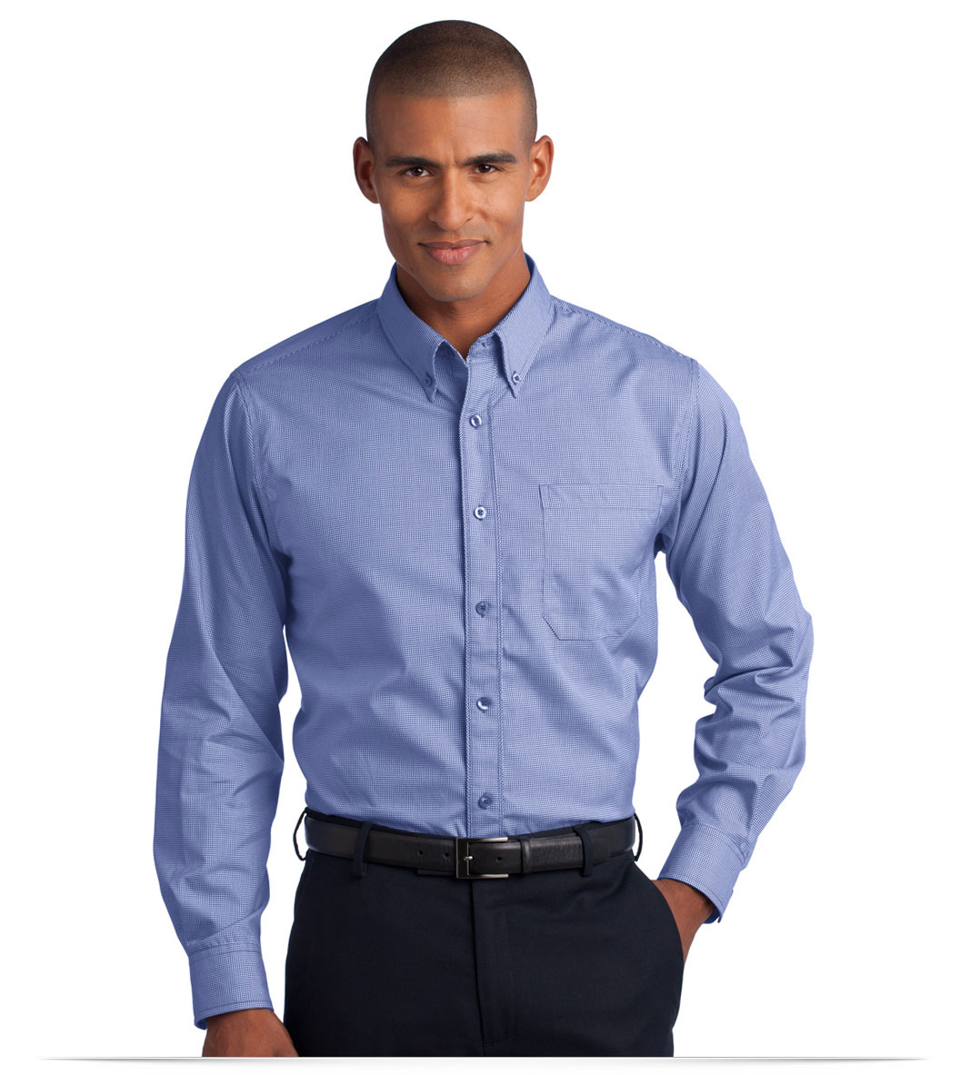 pacificblue Red House Mini-Check Button-Down Shirt
