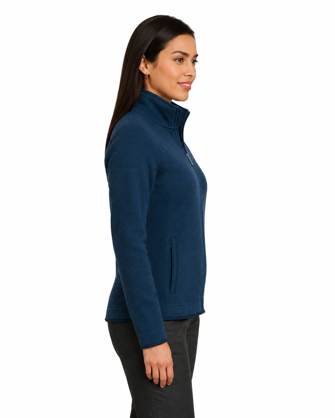 Red House Ladies Sweater Fleece Full-Zip Jacket - Image 2