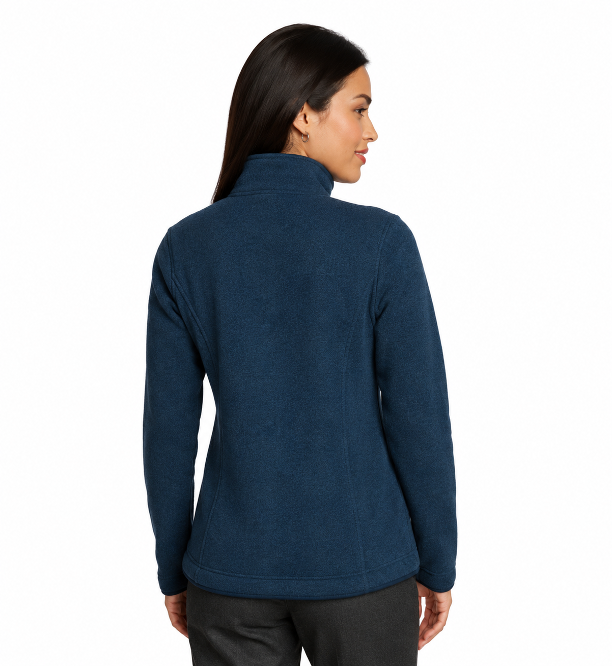 Red House Ladies Sweater Fleece Full-Zip Jacket - Image 4