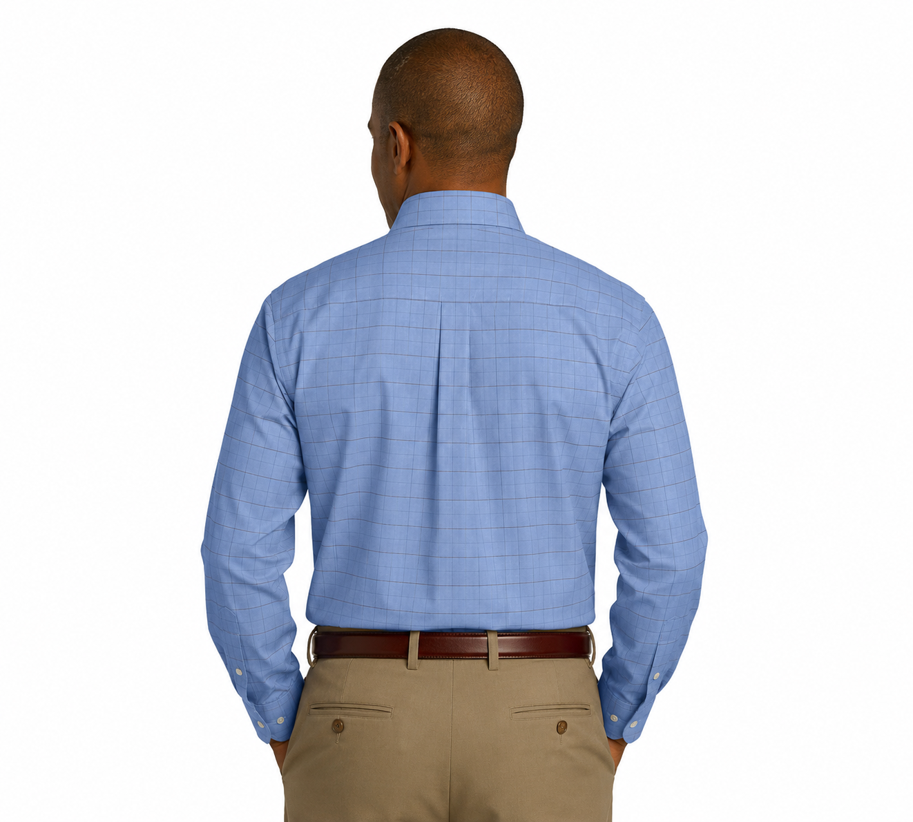 Red House Windowpane Plaid Non-Iron Shirt - Image 4