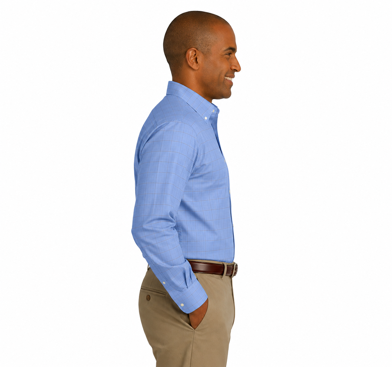 Red House Windowpane Plaid Non-Iron Shirt - Image 2