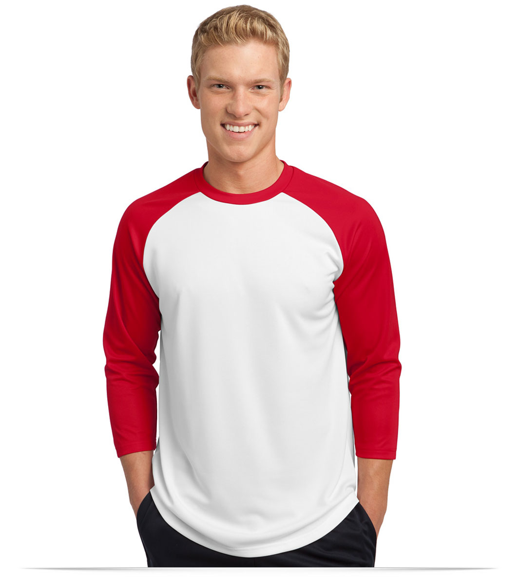 whitetruered Sport-Tek Baseball Jersey