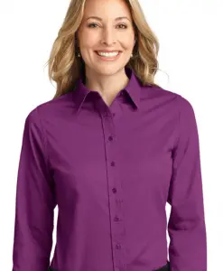 Customize Women’s Long Sleeve Easy Care Twill Shirt
