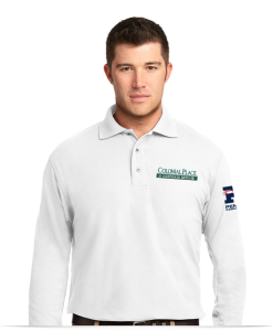 Pique Long Sleeve Polo Shirt