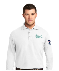 Custom Logo Long Sleeve Polo Shirt