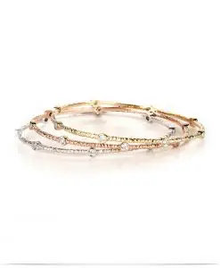 Tri Gold Bangle