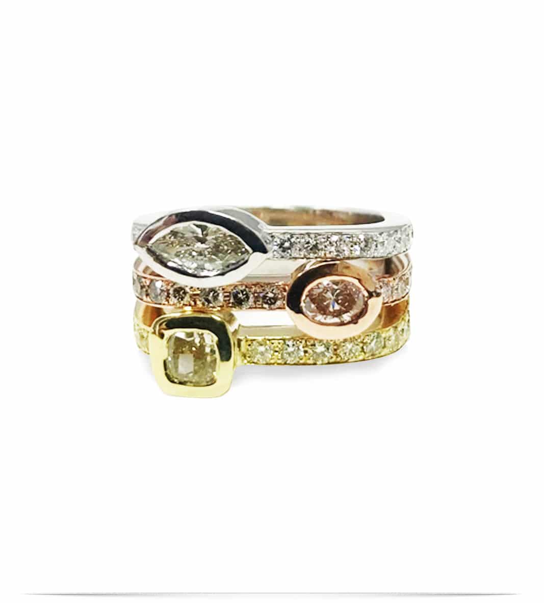 R11986 Custom Trigold Ring