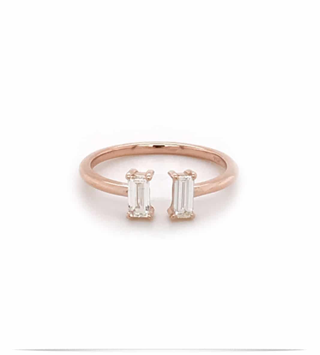 R12177 Baguette Stackable Ring