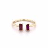 Baguette Ruby Stackable Ring