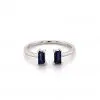 Baguette Sap Stackable Ring