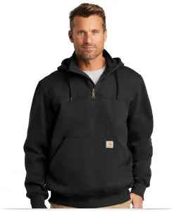 Carhartt Rain Defender Paxton Heavyweight Hooded Zip Mock Sweatshirt