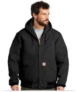 Carhartt Tall Quilted-Flannel-Lined Duck Active Jac