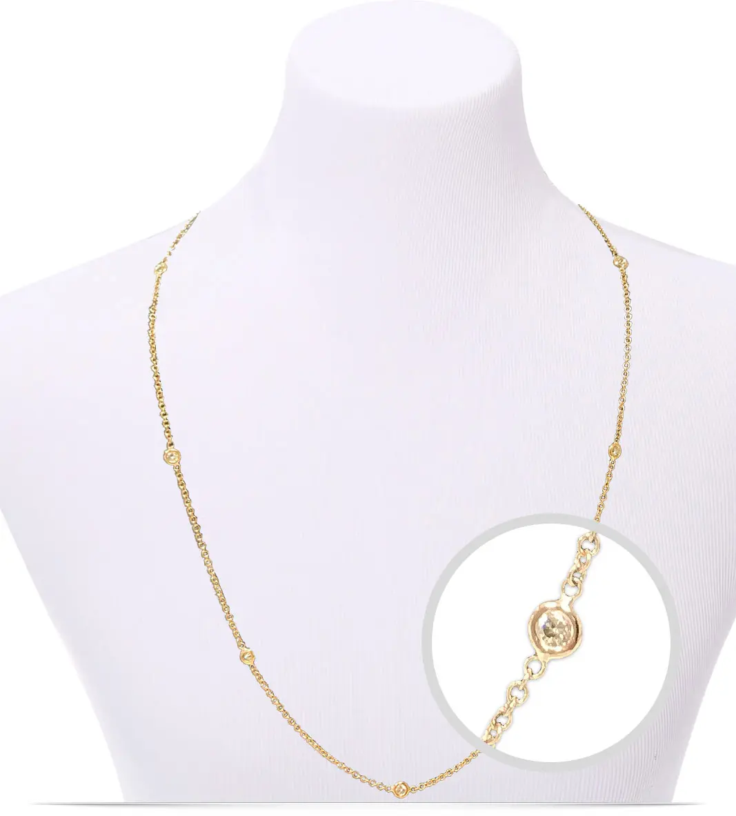 14K RG Diamonds by The Yard Necklace