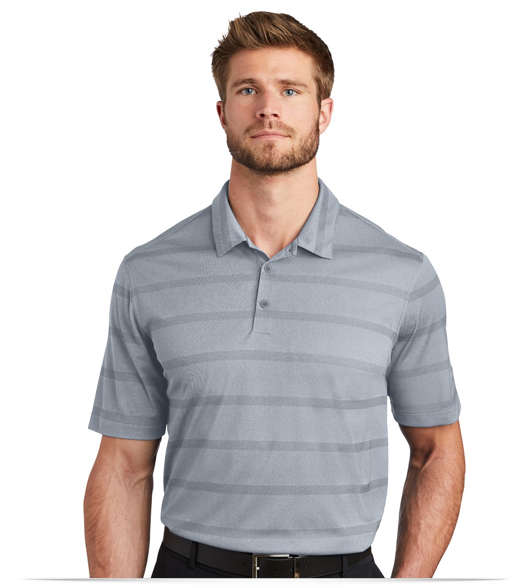 677786_darksteelgreyanthracite_front Nike Dri-FIT Fade Stripe Polo