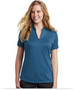 Nike Ladies Dri-FIT Hex Textured V-Neck Top